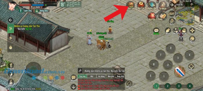 Nhấn vào mục Phúc Lợi