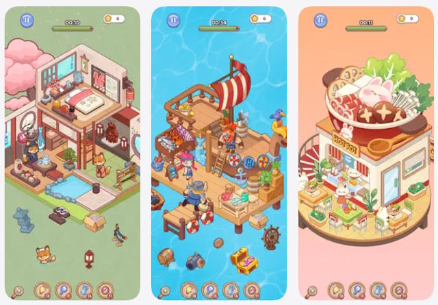 Mở hộp chứa đồ nội thất và sắp xếp item vào đúng vị trí