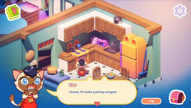 Lucky Fat Cat Diner là game phiêu lưu kết hợp nấu ăn ấm cúng