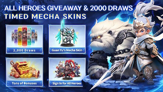 Samkok: New Force tặng vô vàn phần thưởng dành cho người chơi mới