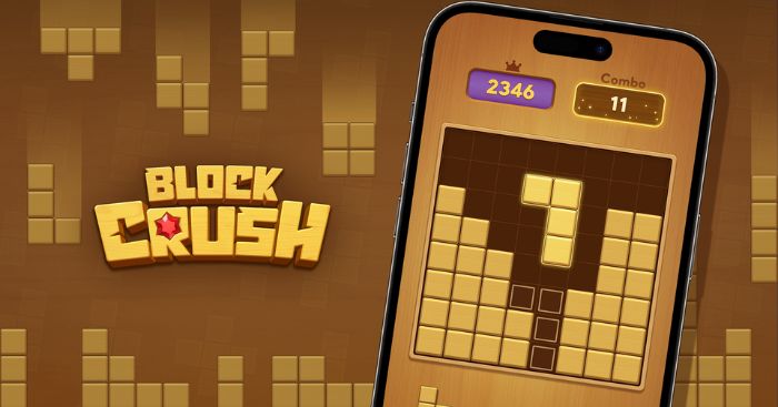 Block Crush!Game trí tuệ, sắp xếp các khối hình gỗ