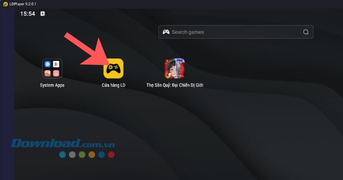 Click chuột vào mục Cửa hàng LD.