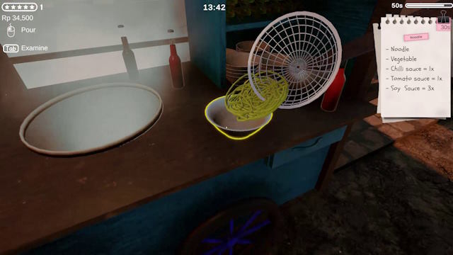 Nấu mì, phục vụ khách hàng và kiếm tiền