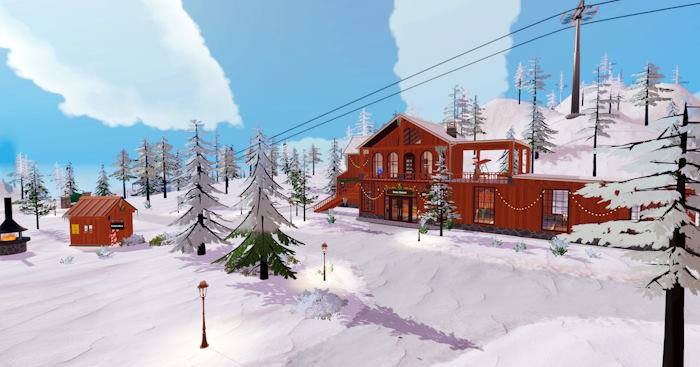 Snow Resort SimulatorGame quản lý khu nghỉ dưỡng ấm cúng