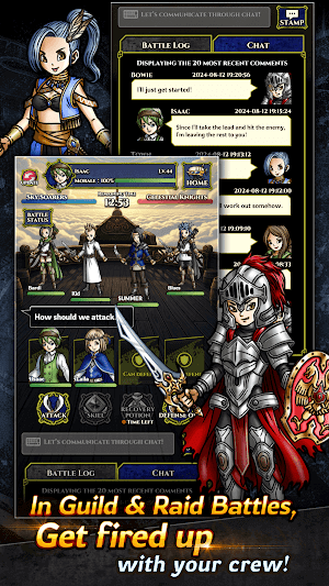 Tham gia các trận đấu guild và đột kích cùng đồng đội