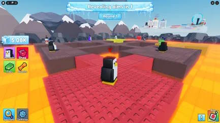 Bản đồ Penguin Peak trong game Knockout Roblox