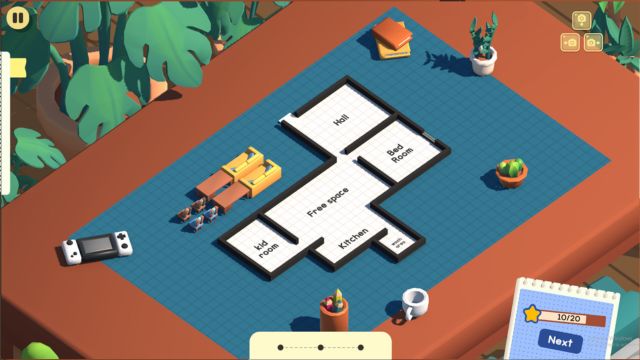 Tiến bộ trong Room to Breathe game để mở khóa nhiều khách hàng mới