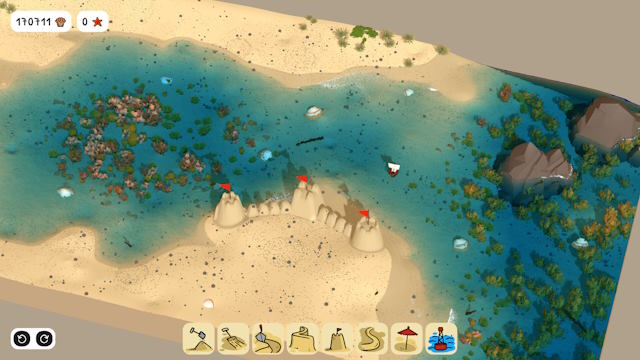 Mở khóa nhiều công cụ để thu thập cát ướt và xây dựng