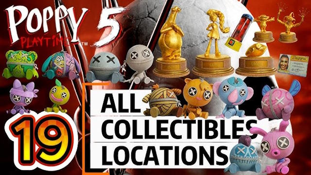 Trong Poppy Playtime Chapter 5 có 19 vật phẩm sưu tầm