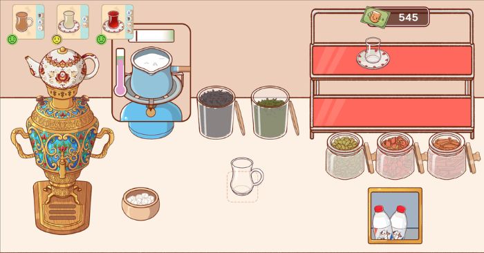 Istikan ChaiDemoGame kinh doanh quán trà đạo Trung Đông