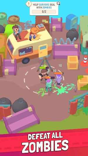 Đánh bại tất cả zombie trong game Last Stronghold