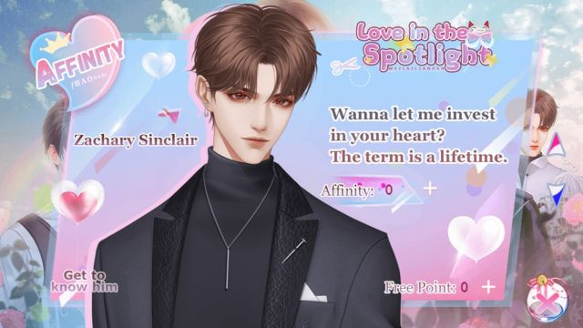 Hẹn hò với 4 mỹ nam có cá tính khác biệt trong Love in the Spotlight game