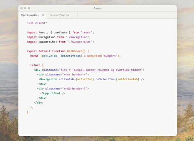Cursor cung cấp tính năng tự động hoàn thành