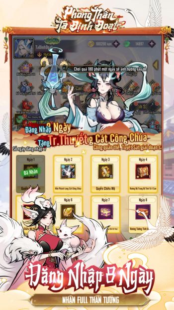 Nhận quà đăng nhập 8 ngày