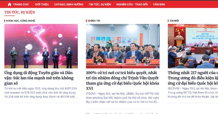 Tổng hợp tin tức, chủ trương, đường lối của Đảng, chính sách và pháp luật của Nhà nước