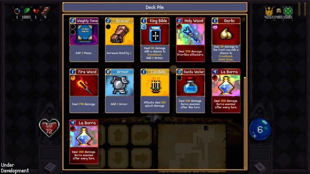 File Deck trong Vampire Crawlers