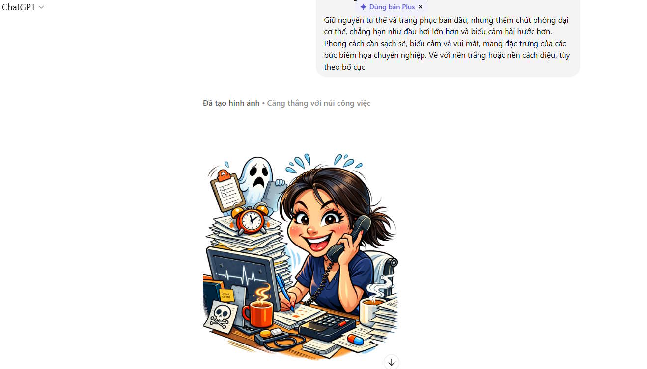 Hình ảnh phóng đại hơn bằng ChatGPT