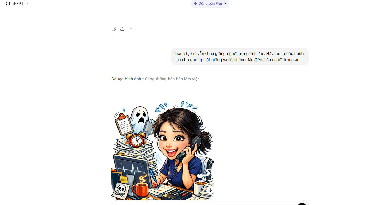 Tranh biếm họa được tạo bằng ChatGPT