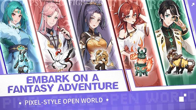 Phiêu lưu trong thế giới mở giả tưởng phong cách pixel tuyệt đẹp