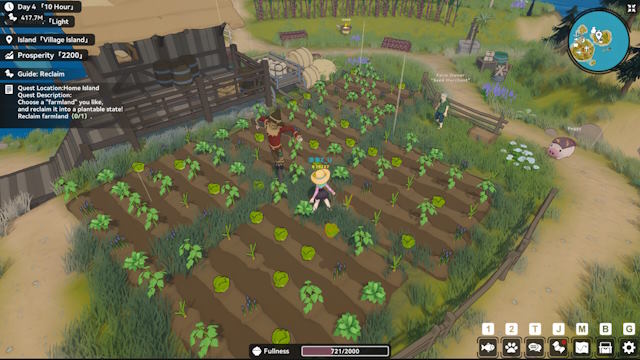 Khai hoang đất đai và gieo trồng nhiều loại cây