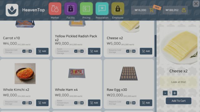 Tiến bộ trong Kimbap Heaven Simulator game để mở khóa nguyên liệu, công thức kimbap mới