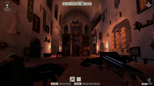 Khám phá thư viện sách ấm cúng nhưng đầy bí ẩn khi đêm xuống