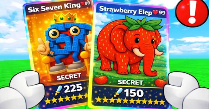 Brainrot Card Battles là trò chơi thẻ bài sưu tầm và chiến đấu trên Roblox