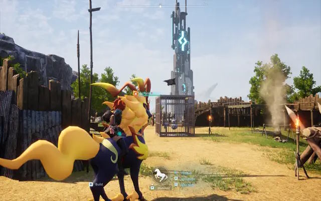 Game thủ có thể cưỡi Pal để di chuyển trên đất liền, biển cả và bầu trời