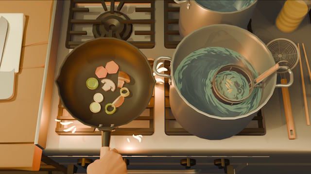 Trải nghiệm các bước nấu ăn chân thực