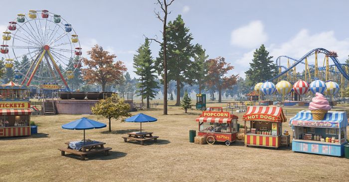 Fun Park SimulatorDemoGame xây dựng công viên giải trí hút khách