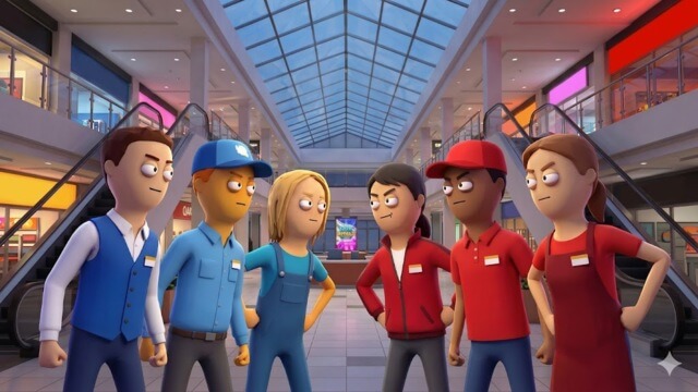 Mall Rivals là game mô phỏng quản lý trung tâm thương mại cạnh tranh giữa 8 người chơi