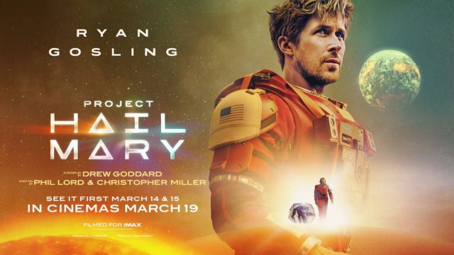 Poster phim phiêu lưu viễn tưởng Thoát khỏi tận thế - Project Hail Mary