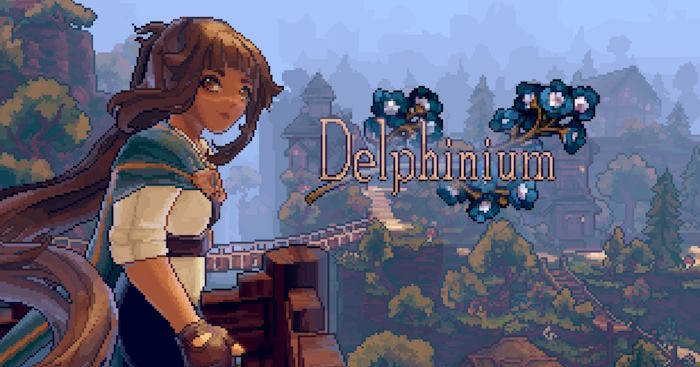 DelphiniumGame nông trại đồ họa Pixel ấm cúng