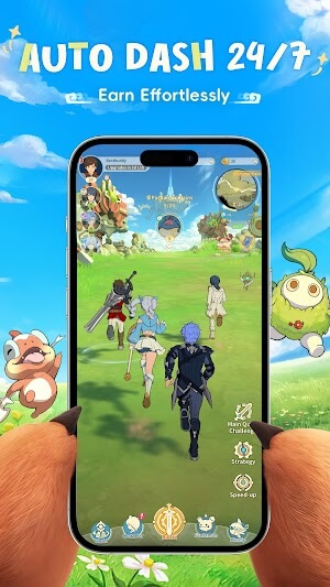 Gameplay isle nhàn rỗi, tự động chiến đấu và khám phá 24/7