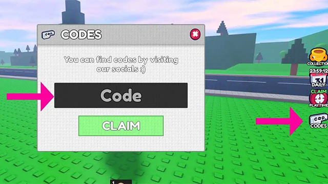 Cách nhập code game Egg The Car! trên Roblox