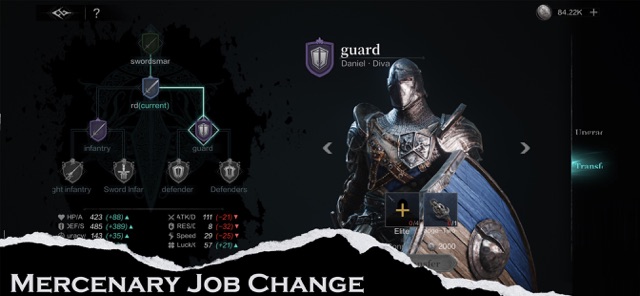 Bạn chiêu mộ lính đánh thuê với kỹ năng và vai trò chiến đấu khác nhau trong game Annulus