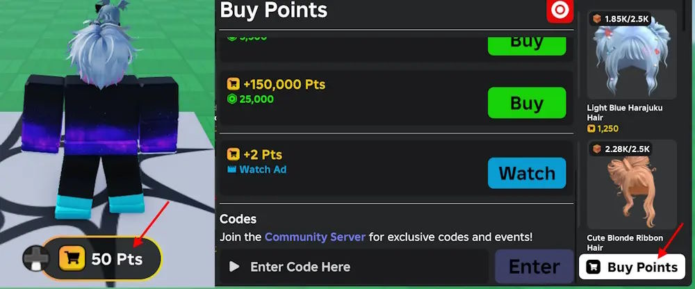 Màn hình đổi code My Avatar