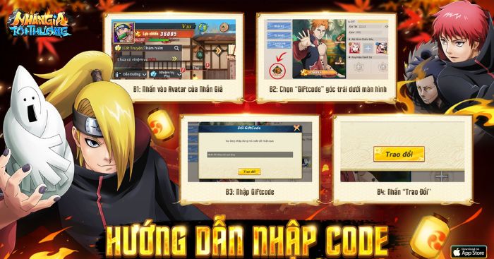 Cách nhập mã code game Nhẫn Giả Tối Thượng