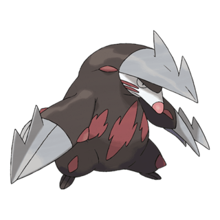 Artwork of Shadow Excadrill from Pokémon GO