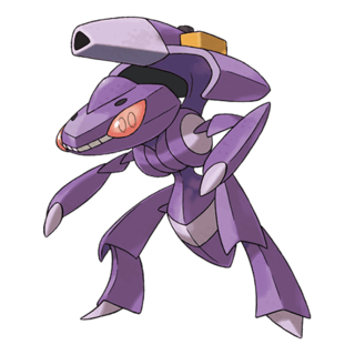 Artwork of Shock Genesect from Pokémon GO