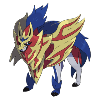 Artwork of Crowned Shield Zamazenta from Pokémon GO