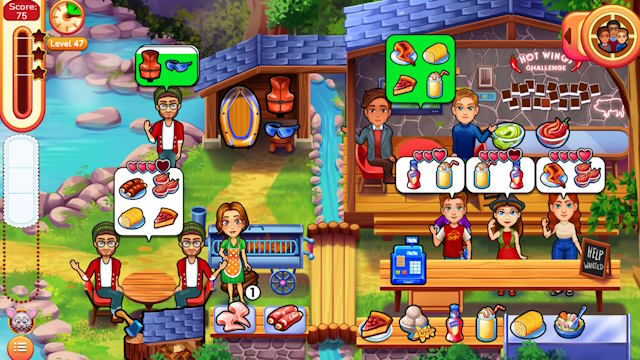 Phục vụ các món ăn, quản lý nhà hàng và nâng cấp nhà bếp