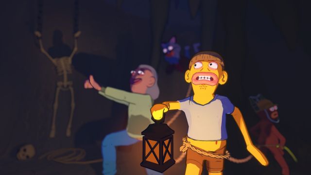 Lập nhóm 4 người chơi và cùng nhau đi bộ, giữ thăng bằng và vượt chướng ngại vật