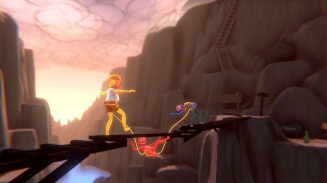 Lối chơi của Friendly Steps game dựa trên cơ chế vật lý thực và cực kỳ hỗn loạn