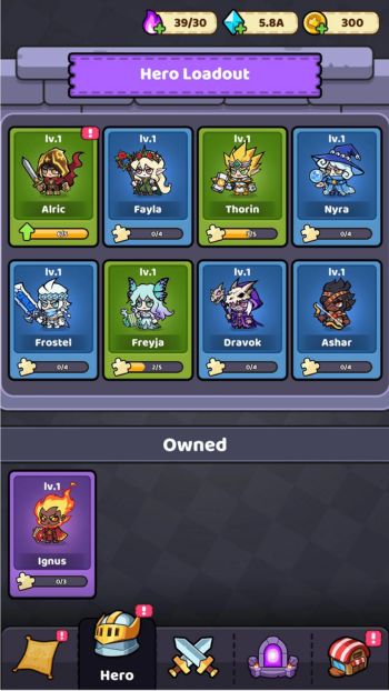 Nhiều anh hùng cho game thủ sử dụng