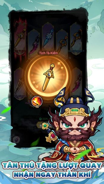 Tân thủ tặng lượt quay, nhận ngay thần khí