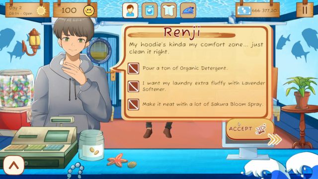 Tỉ mỉ trong việc phân loại, giặt, sấy và ủi quần áo theo yêu cầu của khách hàng