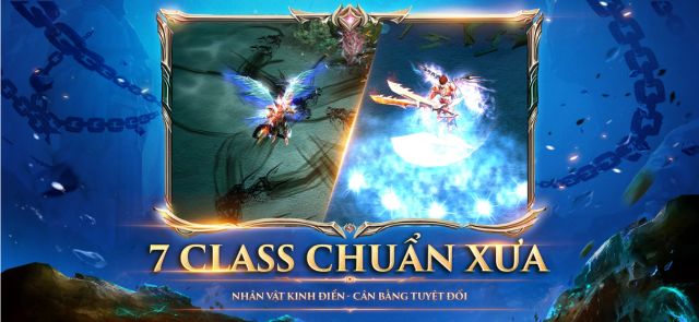 Hệ thống 7 lớp nhân vật quen thuộc với kỹ năng đặc trưng