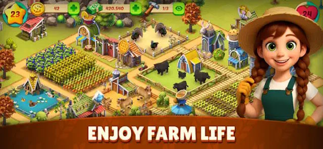 Animal Farm Life: Cozy Sim là game mô phỏng nông trại ấm cúng