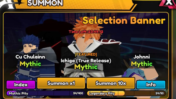 Triệu hồi Ichiga Anime Vanguards